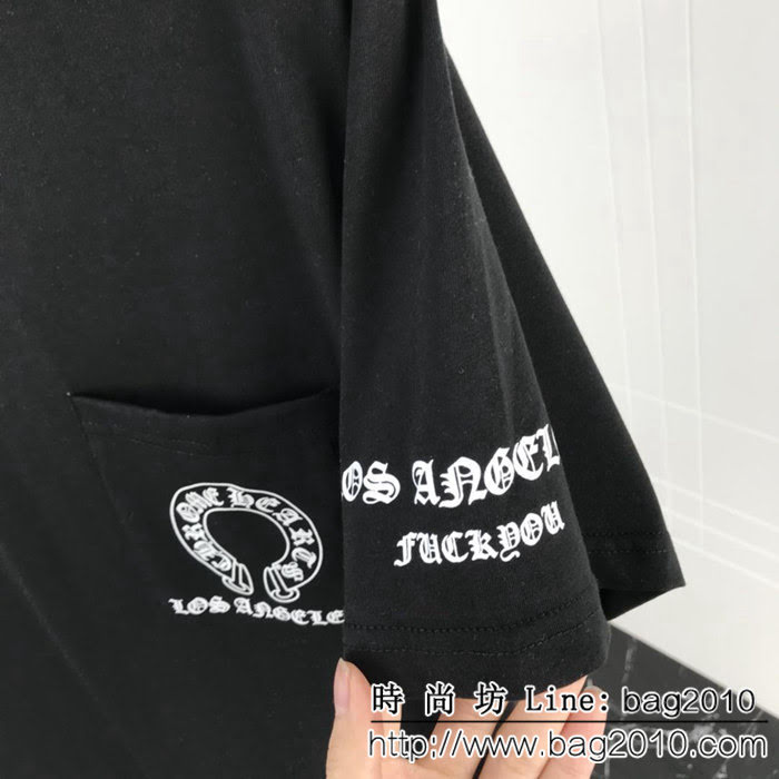 Chrome Hearts克羅心 19ss 經典梵文字母印花T恤 定制原版純棉面料 高版本情侶款 ydi2235